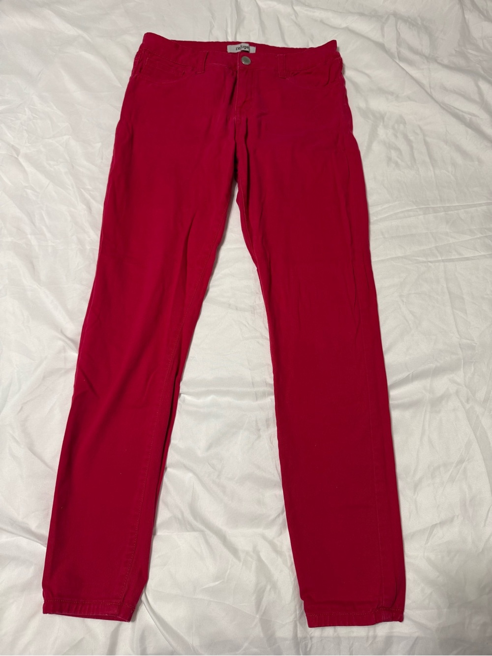 refuge Bright Red Skinny Jeans